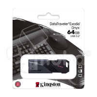 USB-флеш (USB 3.2) 64GB Kingston DataTraveler Exodia Onyx Черный