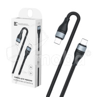 Кабель Type-C - Type-C BC X57 (5A, оплетка нейлон) Черный