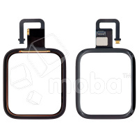 Стекло для переклейки Apple Watch 6 (44 мм) в сборе с тачскрином и OCA пленкой Черный - OR (Mitsubishi)