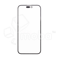 Стекло для переклейки iPhone 14 Pro Max в сборе с OCA пленкой Черный - OR (Feaglet)