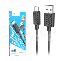 Кабель USB - MicroUSB Hoco X88 (2.4A) Черный