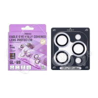 Защитное стекло линзы камеры Remax GL-89 для iPhone 15 Pro/15 Pro Max (комплект 3 шт.) Серебро