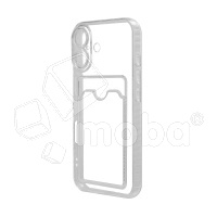 Чехол-накладка для iPhone 17 (с защитой камеры, карманом для карт, прозрачный)