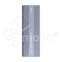 Внешний корпус для жесткого диска M.2 NGFF/NVME (Type-C, USB C/3.1 алюминий) Серый