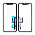 Стекло для переклейки iPhone 11 в сборе с тачскрином и OCA пленкой Черный - OR (Mitsubishi)