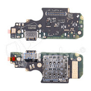 Шлейф для Xiaomi Redmi Note 12 Pro 4G (2209116AG) плата системный разъем/разъем SIM/микрофон - Премиум