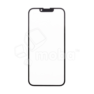 Стекло для переклейки iPhone 13/13 Pro в сборе с OCA пленкой Черный - OR (Feaglet)