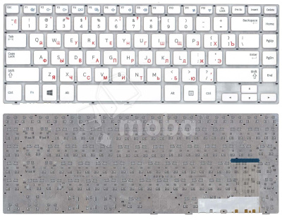 Клавиатура для ноутбука Samsung Galaxy 470R4E BA59-03680A белая