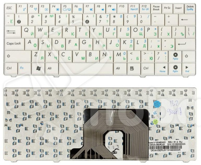 Клавиатура для ноутбука Asus Eee PC 900HA 900SD T91 белая