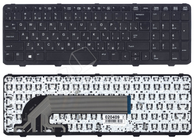 Клавиатура для ноутбука HP ProBook 450 G1 470 G1 черная с рамкой