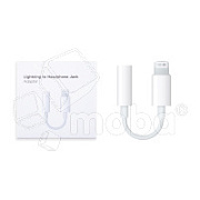 Адаптер Lightning - "3,5 мм" Jack (10.5 см, для iPhone) Белый - OR