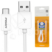 Кабель USB - Type-C Pisen MU09 (2.1A) Белый