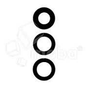 Стекло камеры для Samsung Galaxy A34 5G (A346B) (комплект 3 шт.) Черный