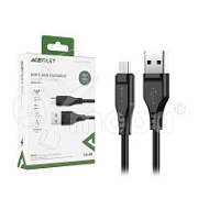 Кабель USB - MicroUSB Acefast C3-09 (2.4А, 1.2 м) Черный