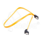 Кабель SATA - SATA GoPower (угловой, силикон, 0,5 м) Оранжевый