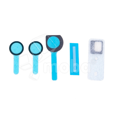 Наклейка (пыльник) передней камеры и датчиков на дисплей для iPhone X/Xr/Xs/Xs Max (комплект 5 шт.)